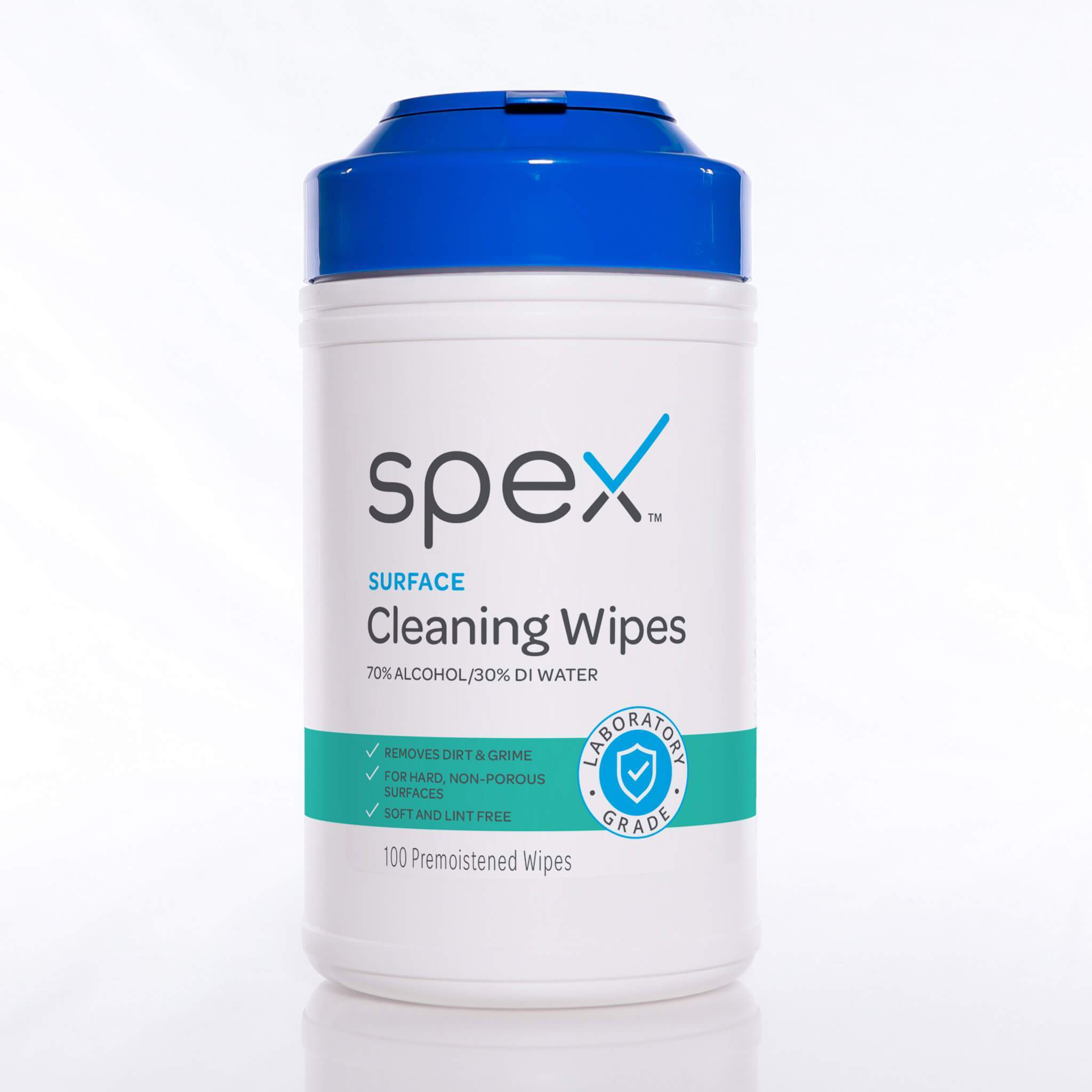 Surface Cleaning Wipes; Container of 100 wipes