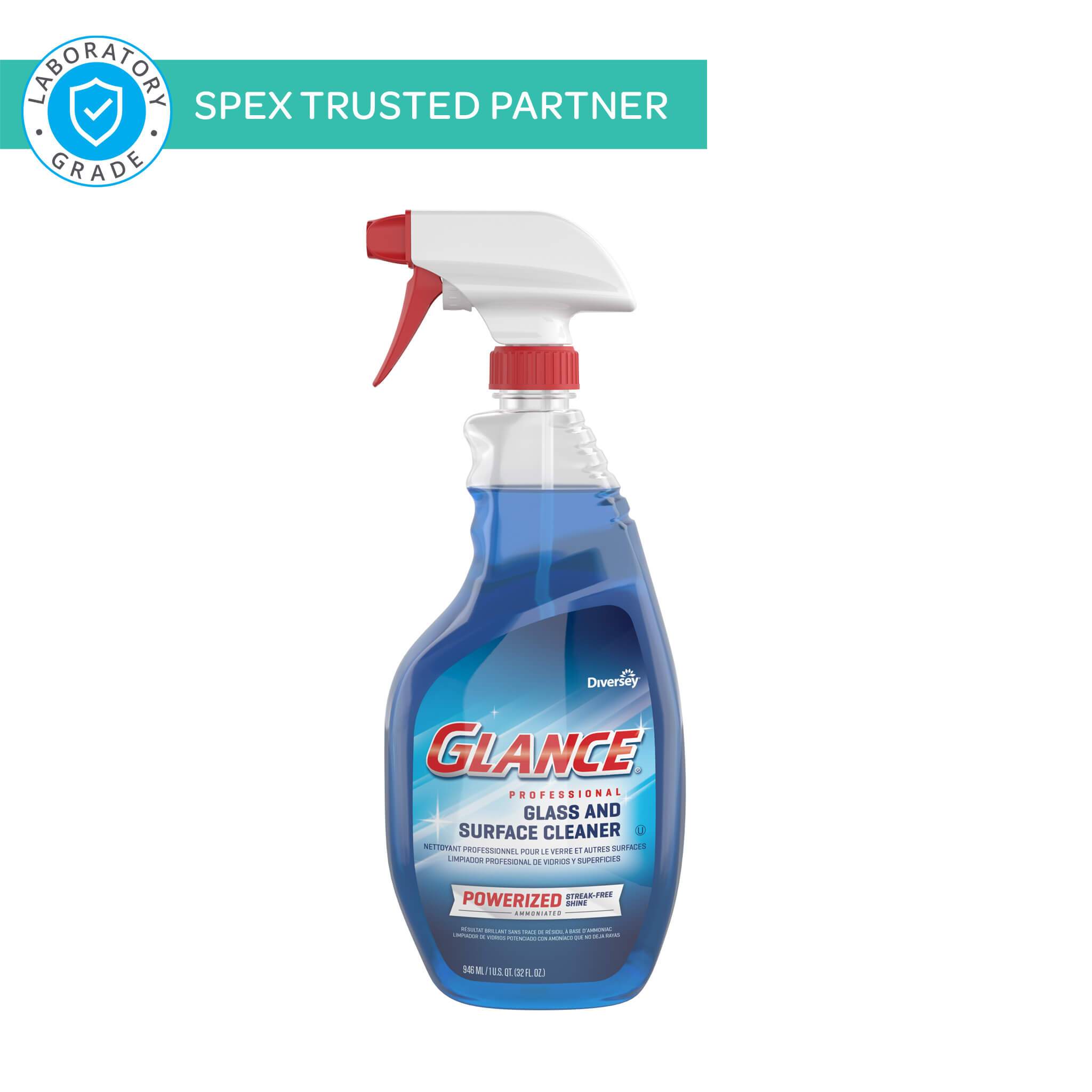 Glance Ammonia Glass and Surface Cleaner, 32oz