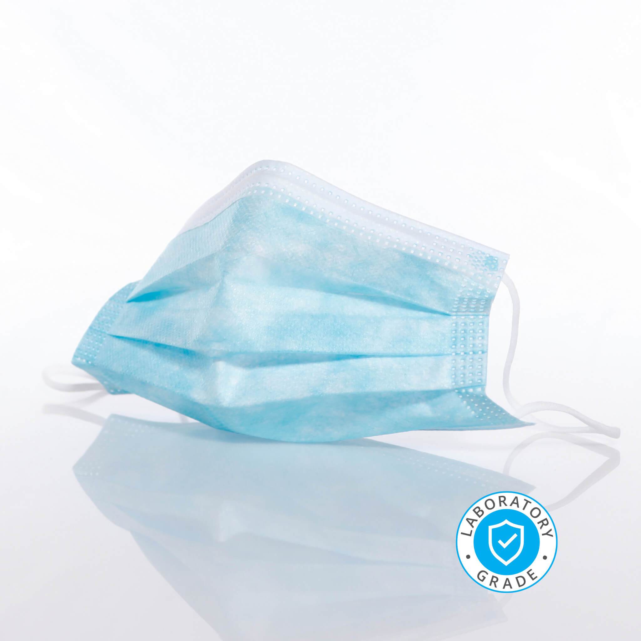 3-Ply Protective Face Masks; Box of 50